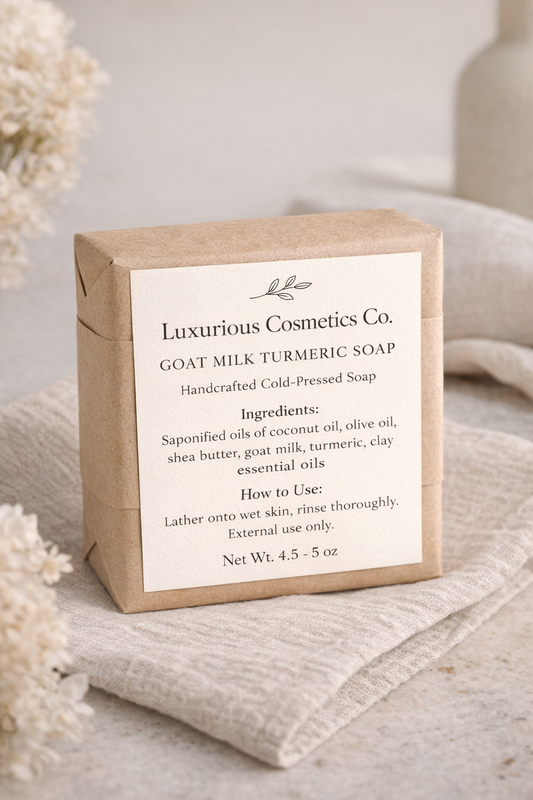 Cold Pressed Goat Milk Turmeric Soap